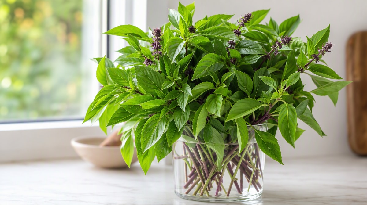 How to Store Fresh Thai Basil (Fridge and Freezer)