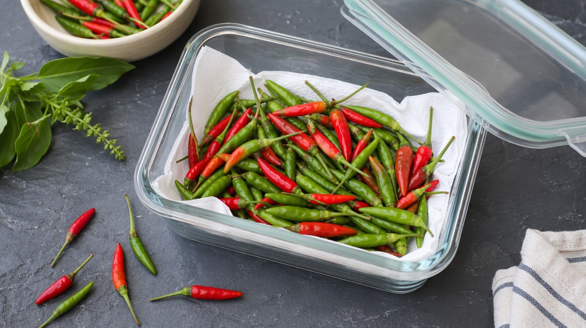 How to Store Fresh Thai Chillies (Fridge and Freezer)
