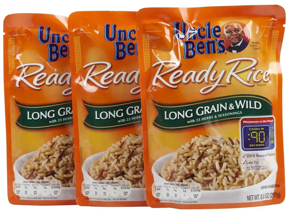 Ben's Original microwave rice — available in UK supermarkets