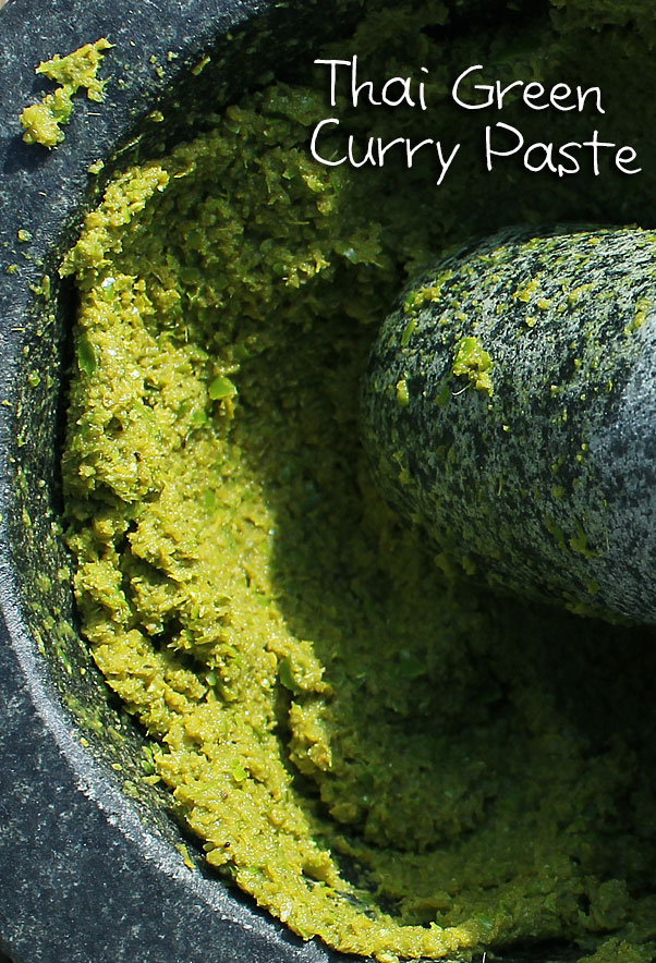Finished Green Curry Paste