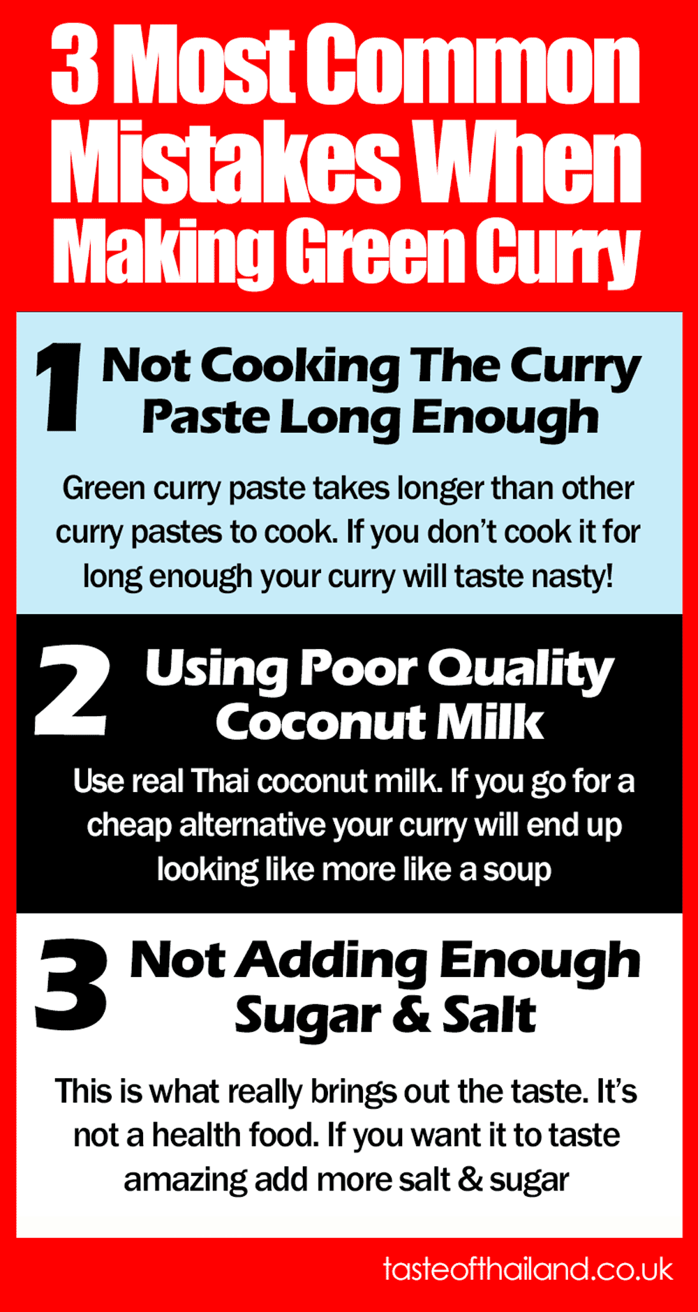3 Most Common Mistakes When Cooking Thai Green Curry