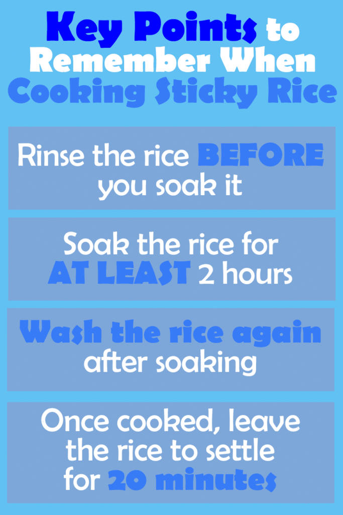 How to Cook Sticky Rice - Infographic