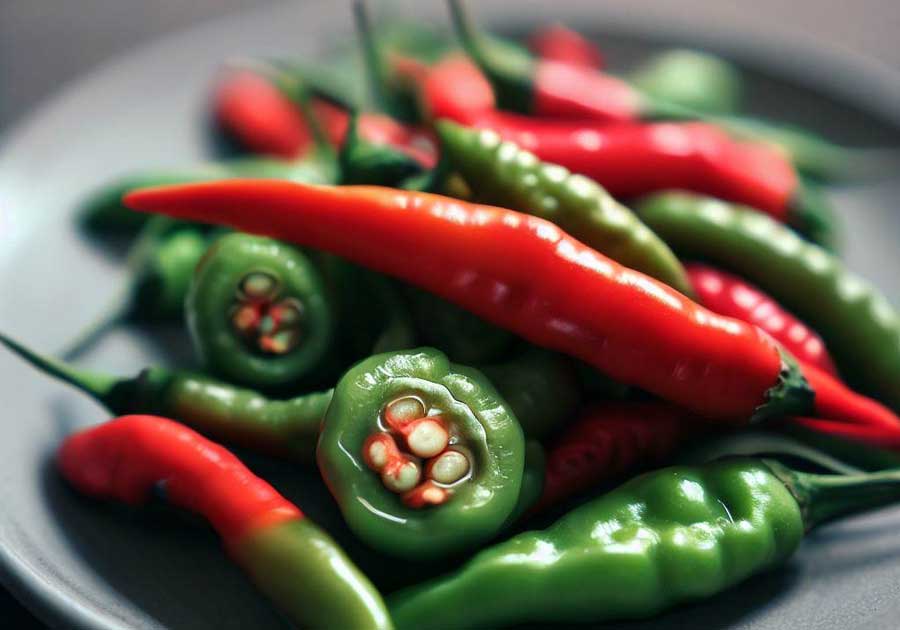 Bird's Eye Chilies are one of the most common ingredients in Thai food.