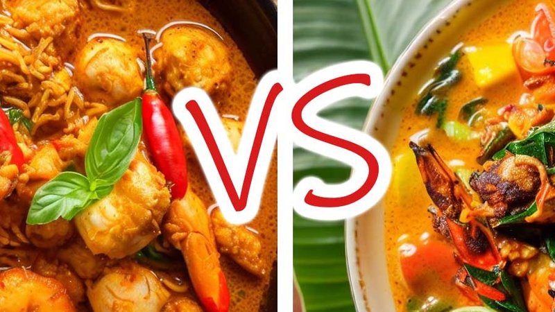 Spicy comparison between Indian food and Thai food cuisine