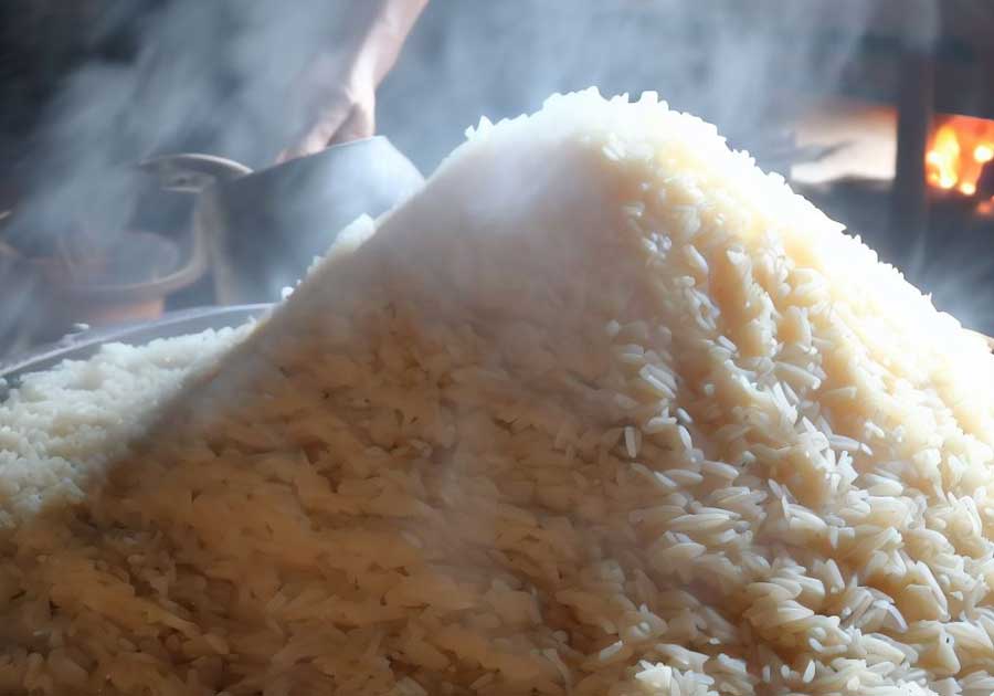 sticky rice is eaten with all Isaan Food